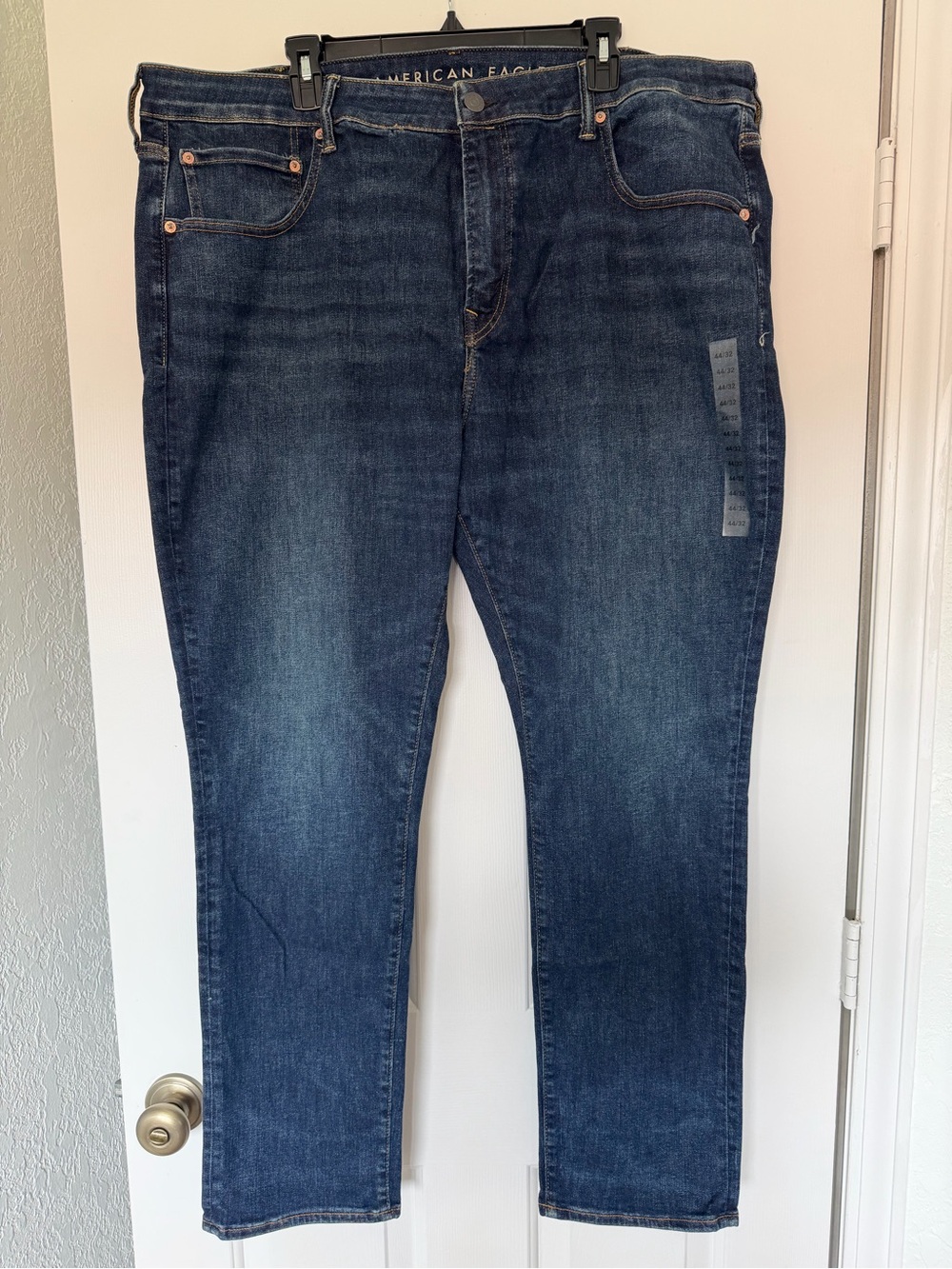 American Eagle Outfitters Men's Indigo Straight-Leg Jeans